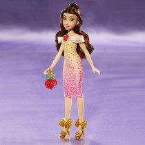 DISNEY Princess Life Belle Fashion Doll, 10 Outfit Combinations, Toy For Kids 3 Years Old And Up, F4625