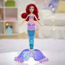 DISNEY Princess Rainbow Reveal Ariel, Color Change Doll, DISNEY'S The Little Mermaid Water Toy For Girls 3 Years And Up, F0399