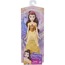 DISNEY Princess Royal Shimmer Belle Doll, Fashion Doll With Skirt And Accessories, Toy For Kids Ages 3 And Up