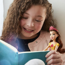 DISNEY Princess Royal Shimmer Belle Doll, Fashion Doll With Skirt And Accessories, Toy For Kids Ages 3 And Up