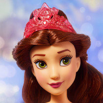 DISNEY Princess Royal Shimmer Belle Doll, Fashion Doll With Skirt And Accessories, Toy For Kids Ages 3 And Up