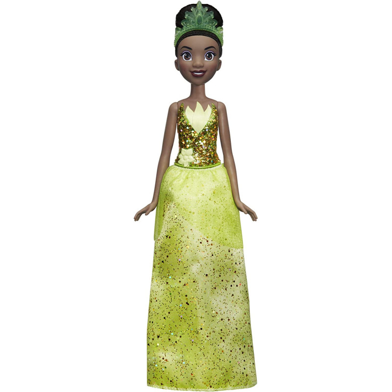 DISNEY Princess Royal Shimmer Tiana Fashion Doll With Skirt That Sparkles, Tiara, And Shoes