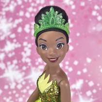 DISNEY Princess Royal Shimmer Tiana Fashion Doll With Skirt That Sparkles, Tiara, And Shoes