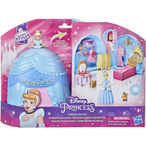DISNEY Princess Secret Styles Cinderella Story Skirt, Playset with Doll, Furniture, and Extra Fashions, Toy for Girls 4 Years Old and Up
