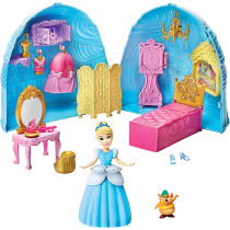 DISNEY Princess Secret Styles Cinderella Story Skirt, Playset with Doll, Furniture, and Extra Fashions, Toy for Girls 4 Years Old and Up