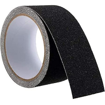 HARDWAREUAE 5M Roll Anti Slip Tape Stickers For Stairs Decking Strips For Stair Floor Bathroom Self Adhesive(Black)