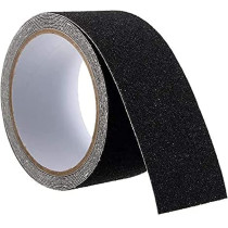 HARDWAREUAE 5M Roll Anti Slip Tape Stickers For Stairs Decking Strips For Stair Floor Bathroom Self Adhesive(Black)