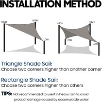 ABCCANOPY Shade Sail, Beige