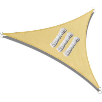 ABCCANOPY Sun Shade Sail, 13'X23' Uv Block Canopy Sun Awning For Patio, Deck, Backyard (Beige)