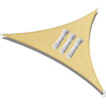 ABCCANOPY Sun Shade Sail, 13'X23' Uv Block Canopy Sun Awning For Patio, Deck, Backyard (Beige)