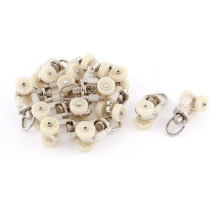 Aexit Home (Tool Holder) Cubicle Curtain Track Glide Glider Rail Carrier Rollers Runners 10MM Dia (63Ry540Qf634) Wheel 14Pcs