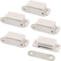 Aexit Self-Aligning Magnet Latch Lock (White,5 Pieces)