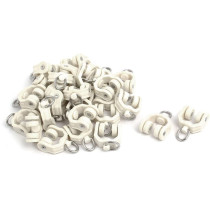 Aexit Twin Wheel Plastic Curtain Track Rail Roller Hanging Glider (33Ry276Qf184, Beige,30 Pieces,10MM)