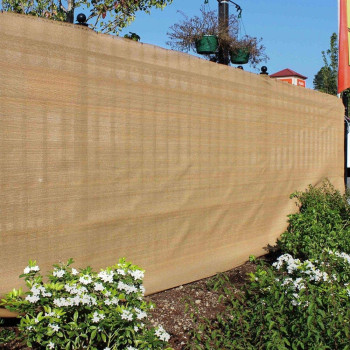 AHLA Garden Fence Screen/Shade Net, Beige, 2 x 1 M