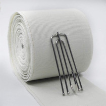Ailejia Curtain Heading Deep Pinch Pleat Cotton Tape For Curtains- White,3In,11 Yards