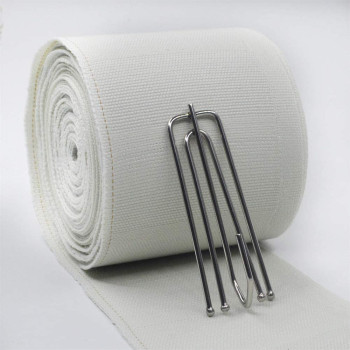 Ailejia Curtain Tape Pleat 3 Inch Curtain Heading Deep Pinch Pleat White Tape For Curtains Curtain Accessory Belt Natural Cotton (6.5 Yards (6 Meters))