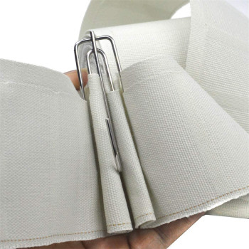 Ailejia Curtain Tape Pleat 3 Inch Curtain Heading Deep Pinch Pleat White Tape For Curtains Curtain Accessory Belt Natural Cotton (6.5 Yards (6 Meters))