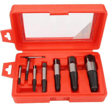 AKOZON Screw Extractor 8 Pieces Easy Out Bolt Extractor Set Broken Screw Bolts Extractors Remover Damaged Screw Bolts Removal Tool