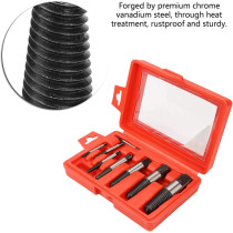 AKOZON Screw Extractor 8 Pieces Easy Out Bolt Extractor Set Broken Screw Bolts Extractors Remover Damaged Screw Bolts Removal Tool
