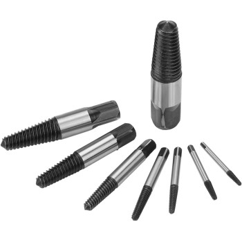 AKOZON Screw Extractor 8 Pieces Easy Out Bolt Extractor Set Broken Screw Bolts Extractors Remover Damaged Screw Bolts Removal Tool