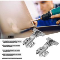 AKOZON Hydraulic Hinge,Akozon Steel Door Hydraulic Hinge 90-120 Degrees Damper Soft Buffer Close For Cabinet Cupboard Furniture