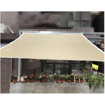 ALGFree-Tarpaulin Outdoor Awning Cover Shade Sails Cloth Sunscreen Anti-Uv Insulate Heat Patio Balcony Garden Cover Cool Down Algfree, Beige