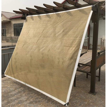 ALGFree-Tarpaulin Outdoor Awning Cover Shade Sails Cloth Sunscreen Anti-Uv Insulate Heat Patio Balcony Garden Cover Cool Down Algfree, Beige