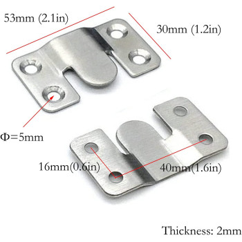 Antrader Furniture Interlock Stainless Steel Sectional Sofa Connector Photo Frame Bracket 8 Pack