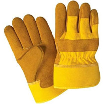 Apex Yellow Safety Hand Gloves Leather