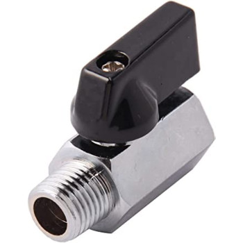 AQSON 1/4" Brass Mini Ball Valve Npt Female X Male Shut-Off Valve