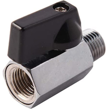 AQSON 1/4" Brass Mini Ball Valve Npt Female X Male Shut-Off Valve
