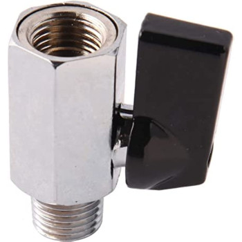 AQSON 1/4" Brass Mini Ball Valve Npt Female X Male Shut-Off Valve