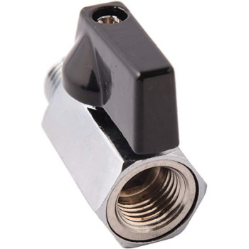 AQSON 1/4" Brass Mini Ball Valve Npt Female X Male Shut-Off Valve