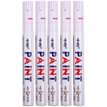 AQSON Car Moto Auto Permanent Tyre Tread Rubber Waterproof White Marker Paint Pen - 10 Pieces