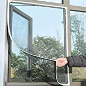 AQSON Custom Fiber Fly Insect Net, Anti Mosquito Bug For Windows Doors And Patio, Premium Pet Screen, Net Barrier, Invisible (2.5 Meter, 4 Feet)