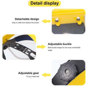 Balacoo Safety Face Cover For Women And Men - Protective Full Face Cover Anti-Splash Safety Face Cover Equipment Eye Headgear Welding Grinding Cutting Shield
