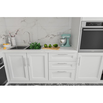 BUHO1991 Kitchen Handles With Screws Stainless Steel T Bar Cabinet Cupboard Handle Pull Handle Door Handle Set For Kitchen Drawer Bedroom Furniture