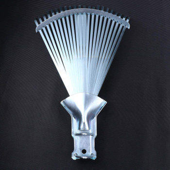 Cabilock Garden Rake 22 Teeth Gardening Lawn Rake Metal Wire Grass Rake Replacement Head Gardening Tools For Garden Grass Leaves Leaf Backyard Farm