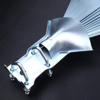 Cabilock Garden Rake 22 Teeth Gardening Lawn Rake Metal Wire Grass Rake Replacement Head Gardening Tools For Garden Grass Leaves Leaf Backyard Farm