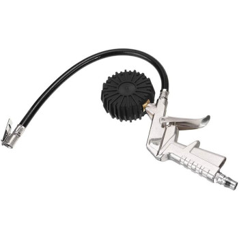 CAIDIEQUEEN 1Pc 220Psi Car Tyre Inflator Also Deflator Pump Psi Bar Air Hose With Air Pressure Gauge For Auto Truck Suv Motorcycles