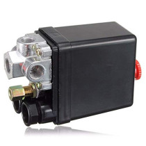 CARABAZ 90-120 Psi Air Compressor Parts Pneumatic Switch Valve Air Pump Automatic Switch Pressure Controller 12 Bar 20A 220V 4 Port
