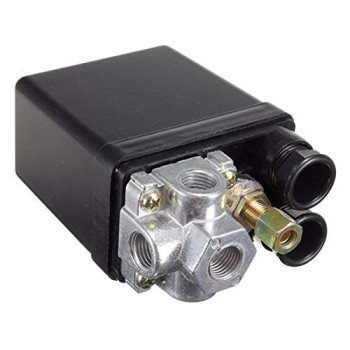 CARABAZ 90-120 Psi Air Compressor Parts Pneumatic Switch Valve Air Pump Automatic Switch Pressure Controller 12 Bar 20A 220V 4 Port