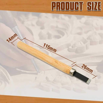 CHENGZ 6Pcs Set Wood Carving Chisels Tool Knife Woodcut Woodworking Craft Kit - Multicolor