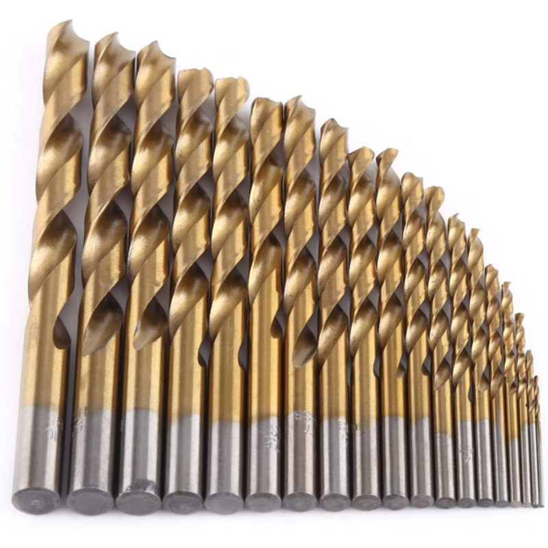 CHICIRIS Twist Drill, Hss Drill Bit, Sharp Twisted Drill Bits High Speed Beautiful Color High Hardness For Industry Great
