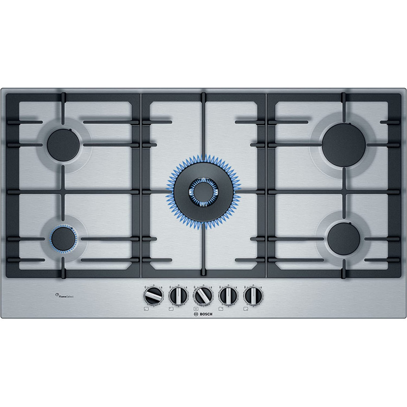 Bosch Serie Refrigerator 6, 90 cm Built In Gas Hob, 5 Gas Burners, Pcr9A5B90M."Min 1 year manufacturer warranty"