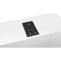 Bosch Serie Refrigerator 8, 30 cm Domino Gas Hob, Black - PRB3A6D70M, 1 Year Warranty