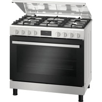 Bosch Series 6 Gas Range Cooker Stainless Steel HGX5H0W50M, Min 1 year manufacturer warranty