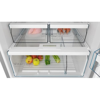 Bosch Series-4,Freestanding Refrigerator - KDN56XL31M, Inox Look, 563 Ltr Gross Capacity.