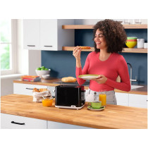 Braun Breakfast - Toaster Ht 1010 Bk, 2 Slots, 8 Browning Settings, Bun Warmer, 900 Watts, Black."Min 1 year manufacturer warranty"