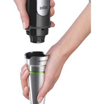Braun Hand Blender Multiquick 7 1000W With 600Ml Bpa-Free Beaker, 1.5L Food Processor, Mq 7075X Black